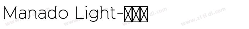 Manado Light字体转换